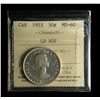 Image 1 : 1953 Fifty Cents, Large Date No Shoulder Fold