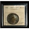 Image 2 : 1967 Fifty Cents Centennial Wolf, ICCS MS-65