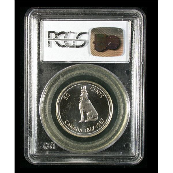 1967 Fifty Cents Centennial Wolf, PCGS Proof-66