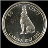 Image 3 : 1967 Fifty Cents Centennial Wolf, PCGS Proof-66