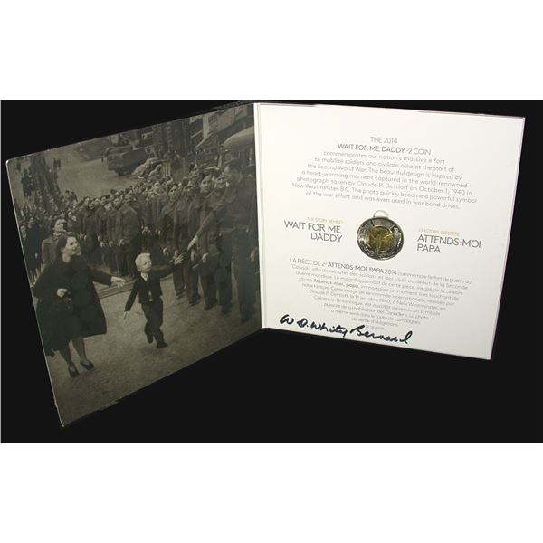 2014 Two Dollars Wait for Me Daddy, Warren Bernard Signed