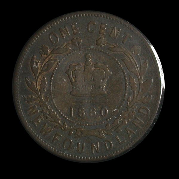 Newfoundland 1880 One Cents, Oval 0