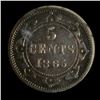 Image 3 : Newfoundland 1865 Five Cents, Obverse 1