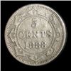 Image 2 : Newfoundland 1888 Five Cents, Obverse 3
