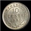 Image 2 : Newfoundland 1940 Ten Cents, ICCS MS-62