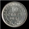 Image 2 : Newfoundland 1941-C Ten Cents, ICCS AU-55