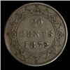 Image 3 : Newfoundland 1872H Twenty Cents, ICCS VF-30