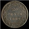 Image 2 : Newfoundland 1882H Twenty Cents, ICCS VF-30