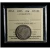 Image 1 : Newfoundland 1885 Twenty Cents, ICCS VF-20