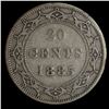 Image 4 : Newfoundland 1885 Twenty Cents, ICCS VF-20