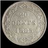 Image 2 : Newfoundland 1885 Twenty Cents, ICCS VF-30