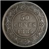 Image 2 : Newfoundland 1885 Fifty Cents, ICCS VF-20