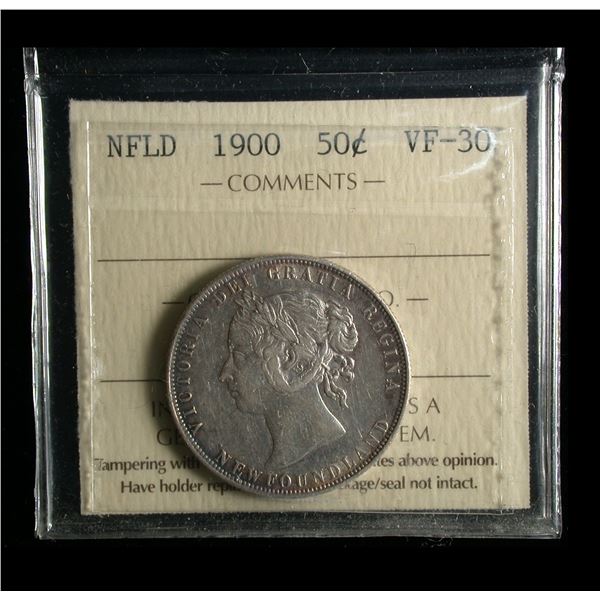 Newfoundland 1900 Fifty Cents, ICCS VF-30