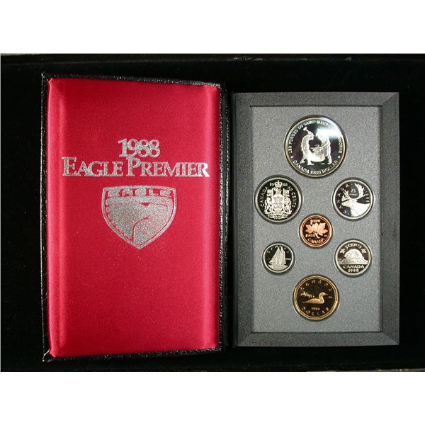 Canada 1988 Proof Set with Eagle Premier Corporate Case