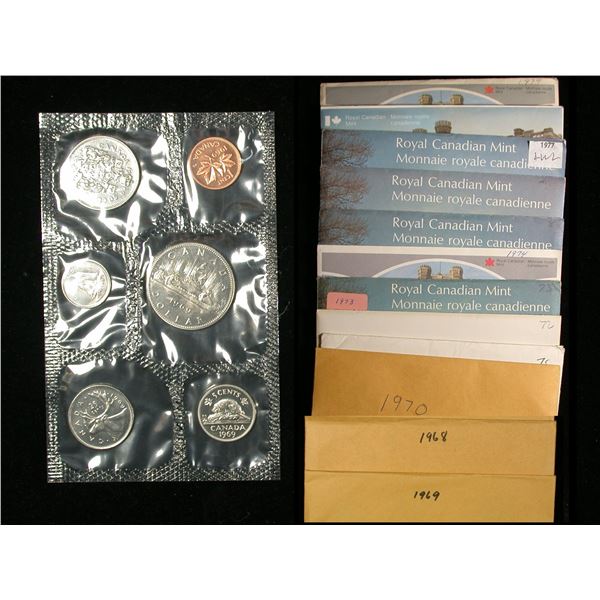Canada Run of 12 Prooflike Sets, 1968 to 1979