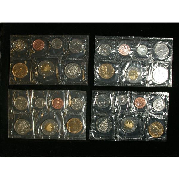 Canada Run of 12 Prooflike Sets, 1990 to 1999