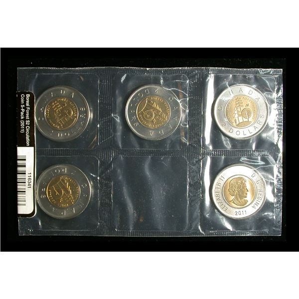 2011 Boreal Forest Two Dollar Pack, Inverted Coin Error