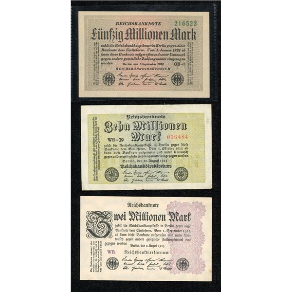 Germany Inflationary Banknotes 1923