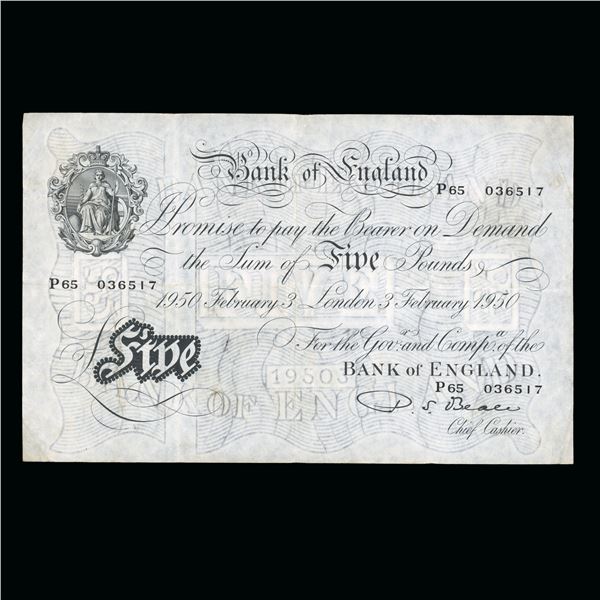 Great Britain Five Pounds 1950