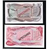 Image 5 : Bank of Ireland Set of 4 Specimen Notes, 1 to 100 Pounds
