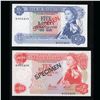Image 2 : Mauritius Set of 4 Specimen Notes, 5 to 50 Rupees