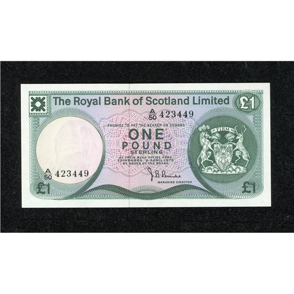 Scotland Royal Bank One Pound 1973