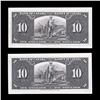 Image 2 : Bank of Canada Ten Dollars 1937 Coyne, Consecutive Pair
