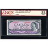 Image 1 : Bank of Canada Ten Dollars 1954, Devil's Face