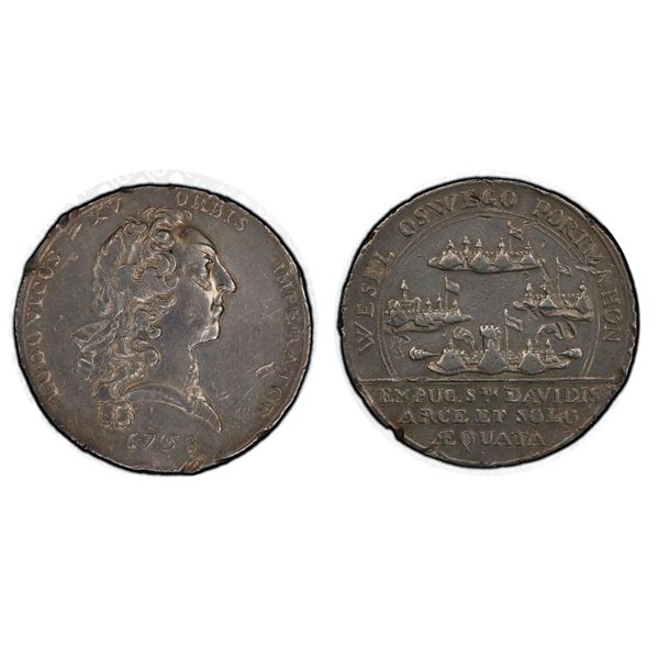 A Rare Oswego Captured Medal 1758