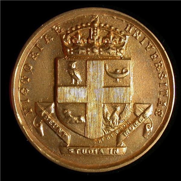 Victoria University Medal in Gold to W.T. Delworth, 1951