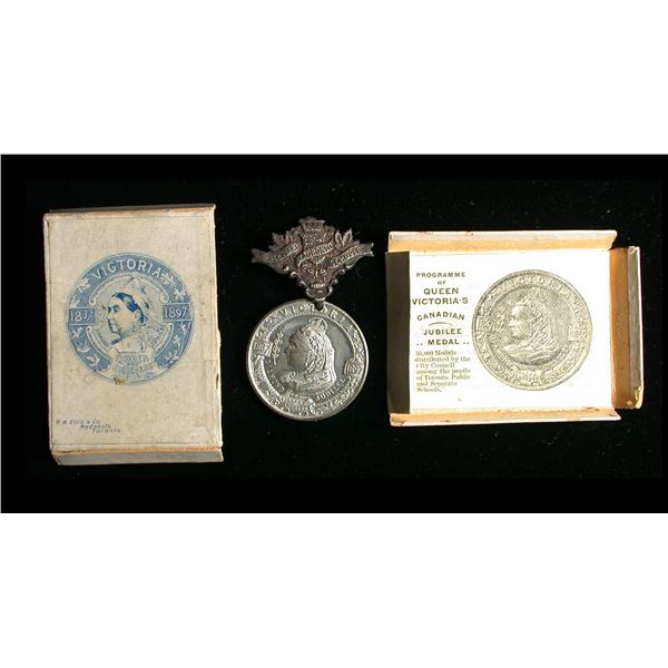 Queen Victoria Jubilee Medal by Ellis, Toronto Scholars Bar