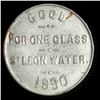 Image 2 : St. Leon Mineral Water Good for One Glass Token, 1890