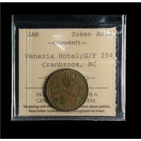 Venezia Hotel 25 Cent Token Cranbrook