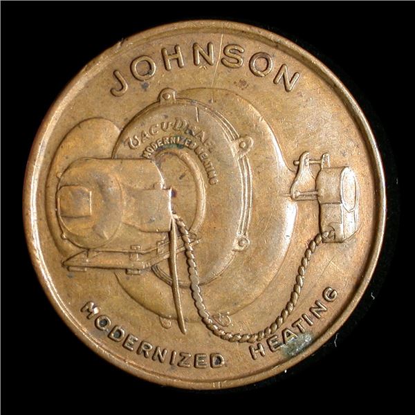 Peterboro Ontario, Johnson Heating Good Luck Token