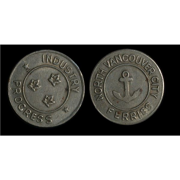 North Vancouver City Ferries Token Pair with Unissued Pattern