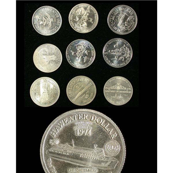 Manitoulin Island Haweater Dollar Tokens, Lot of 10 pieces