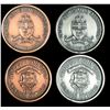 Image 1 : Lot of 7 Early O.N.A. Convention Metals With Book