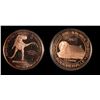 Image 1 : Lot of 2 RCNA Convention Metals and 1 Bill English Wood