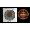 Image 2 : Lot of 4 Medals, Coins and Tokens from Canada and the World