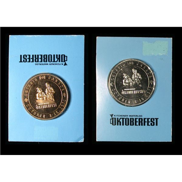 Kitchener-Waterloo 1971 “Oktoberfest” Medal Pair