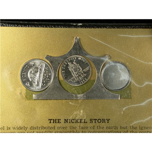 Sherritt Mint 'The Nickel Story' with Blank, Nickel Strip, Token