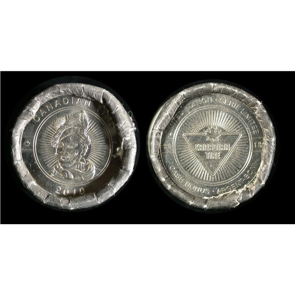 Canadian Tire 2010 One Dollar Cash Bonus Tokens, Mint Roll