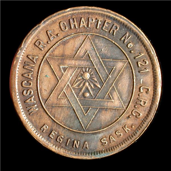 Masonic Penny Token, Regina Saskatchewan