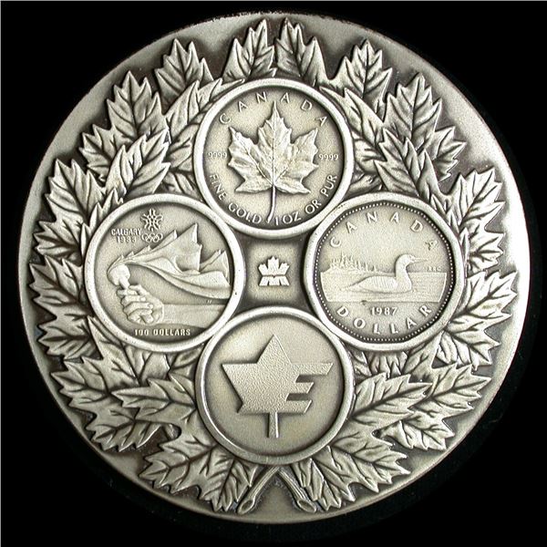 Royal Canadian Mint 1987 Billion $ Sales Employee Silver Medal