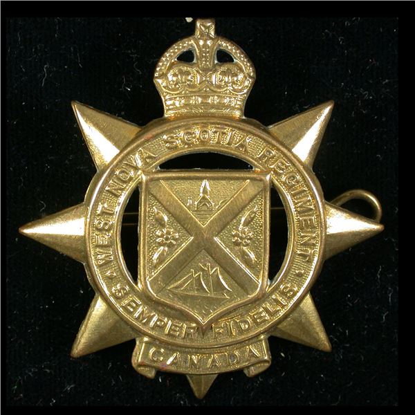 West Nova Scotia Regiment Cap Badge WWII
