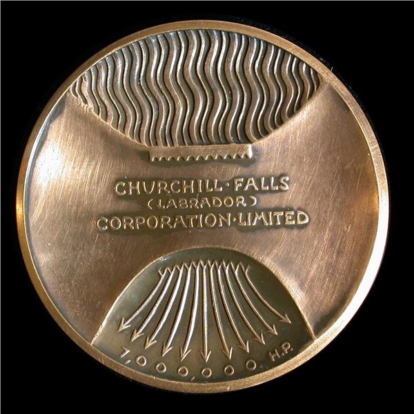 Churchill Falls Labrador Corp Brinco Canada Bronze Medal