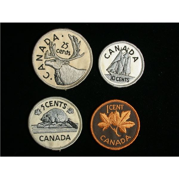 Canada Decimal Coin Woven Patches