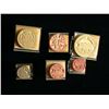 Image 2 : Canada 1973 Decimal Coin Set of Rubber Ink Stamps