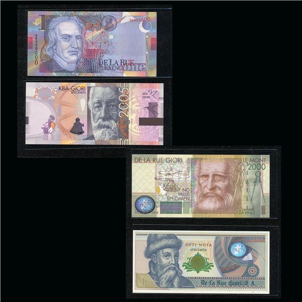 A lovely group of De La Rue Giori Specimen Test Notes