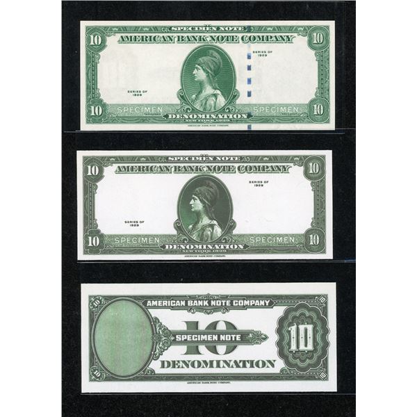 American Bank Note Company Specimen Note, 1929 Plate